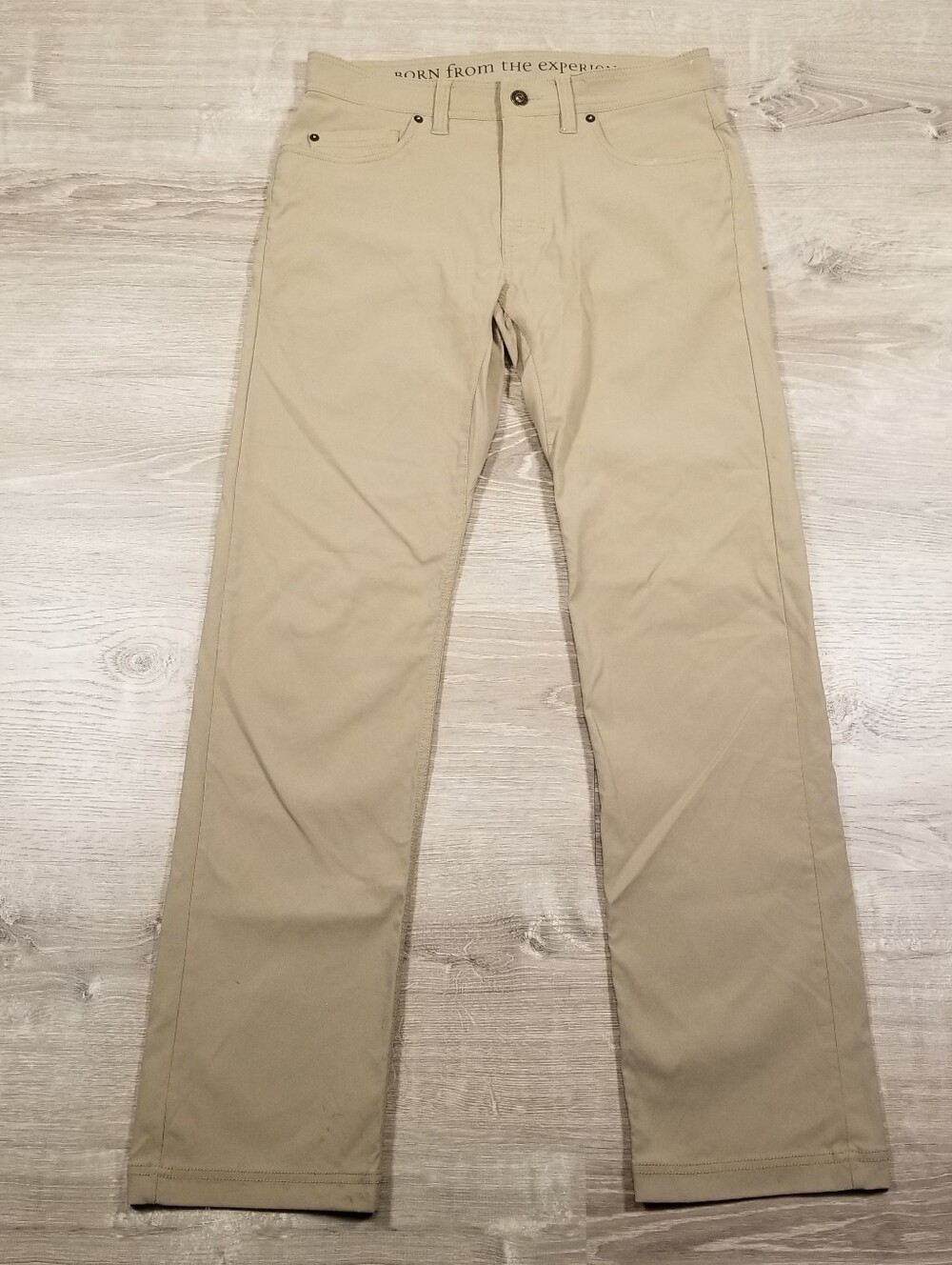 Prana Pants Brown Brion Slim Fit Outdoor Hiking Stretch Mens 31x32 Casual